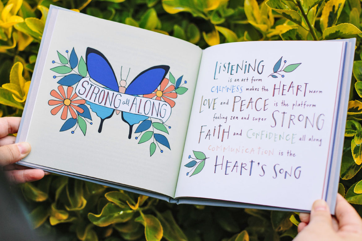 health peace love sage words illustrated poetry sage spirit poetry book jet widick hand-lettered illustrations kimberly taylor-pestell creative direction kristen alden