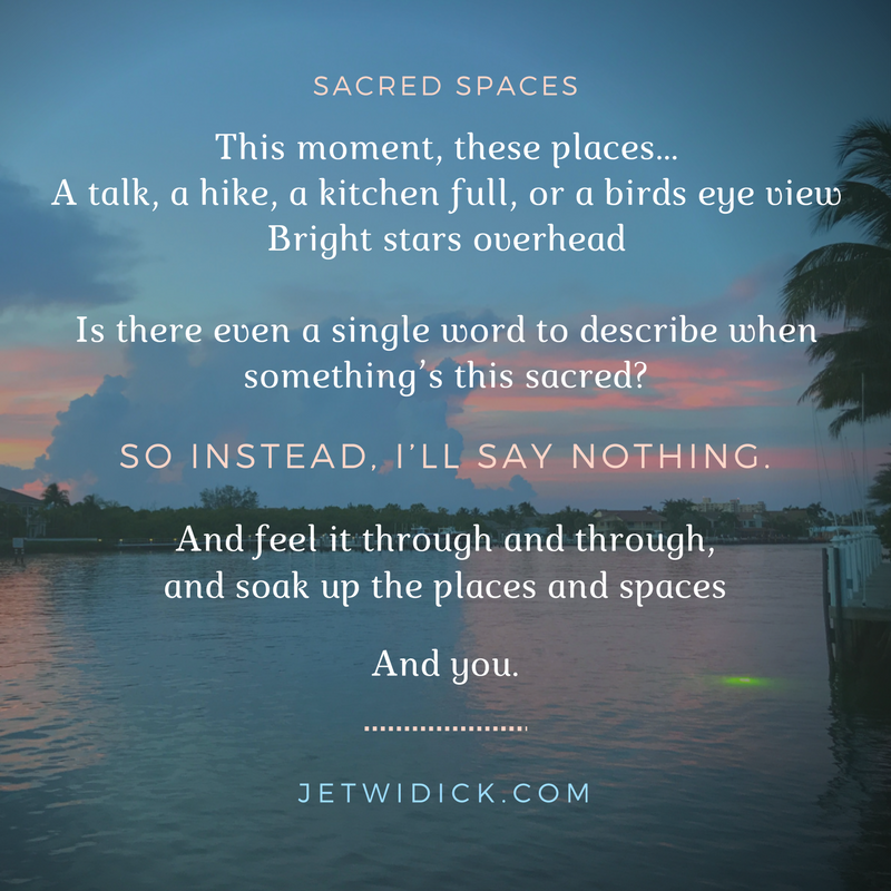 sacred spaces poem by jet widick
